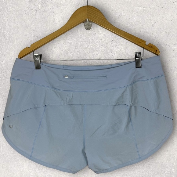 Lululemon Speed Up Shorts Light Blue Size 12 Regular 2020 Style W7AO6R Running - Picture 5 of 11